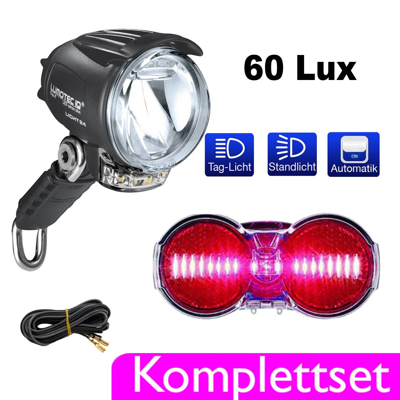 Lampenset LED Busch & Müller IQ Cyo T / Toplight Flat S