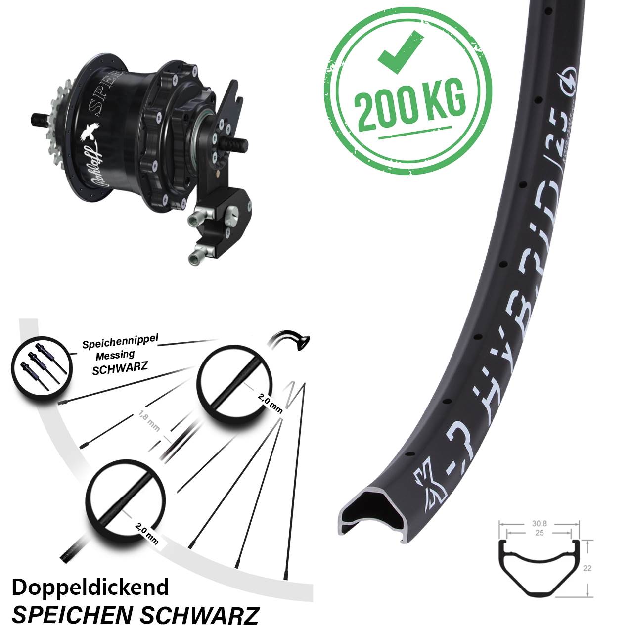 29 Zoll KX-R Hybrid 25 Rohloff TS DB OEM2 Tandem