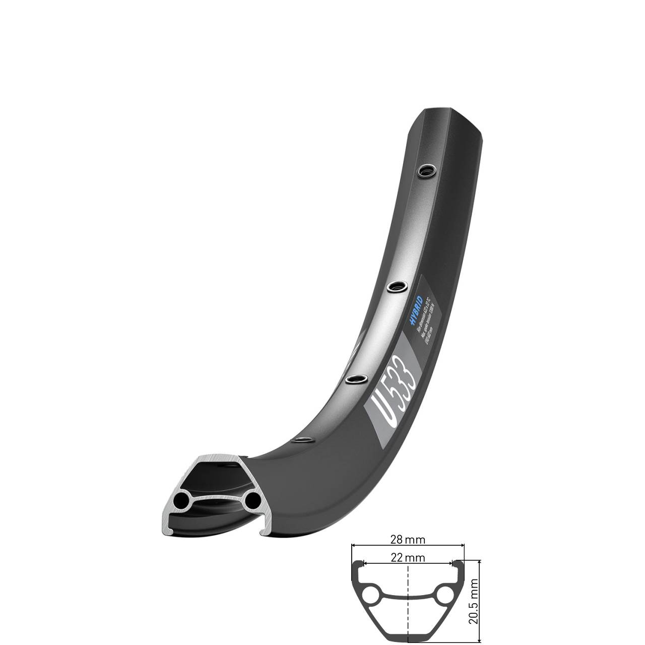 28-29 Zoll Felge DT Swiss U533