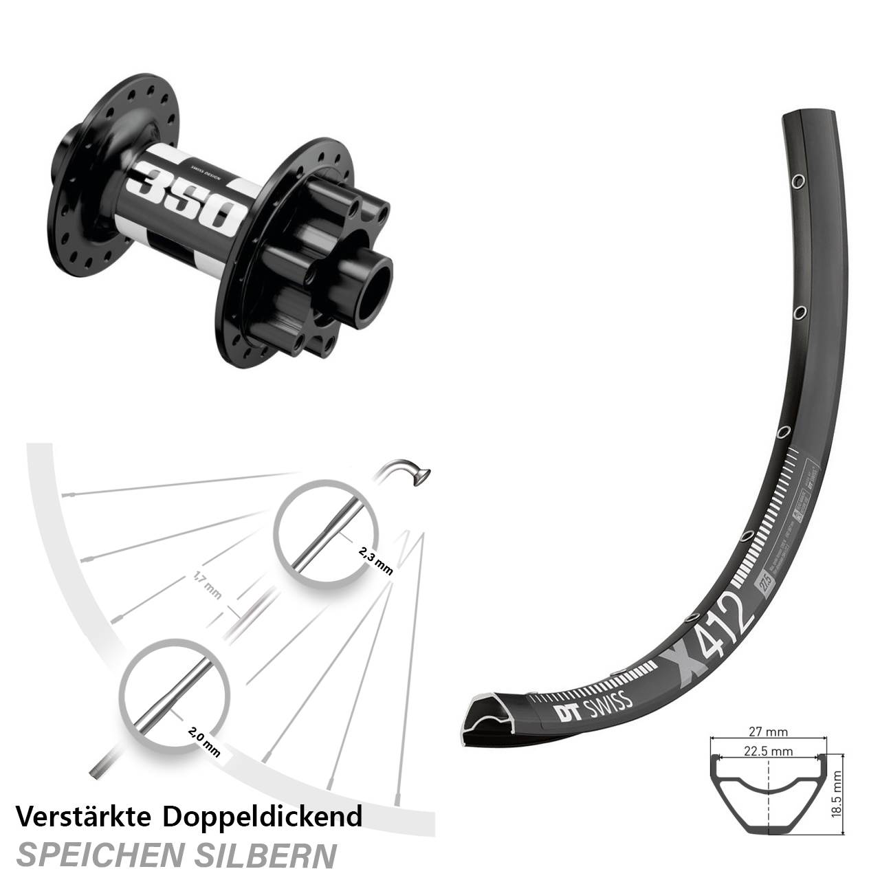 Boost Disc Laufrad 15x110 29 Zoll DT Swiss X 412-350
