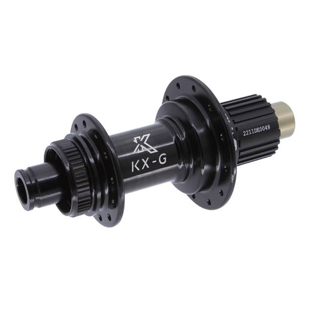 KX-G Nabe Hinterrad Steckachse 12x142 Centerlock Micro Spline schwarz