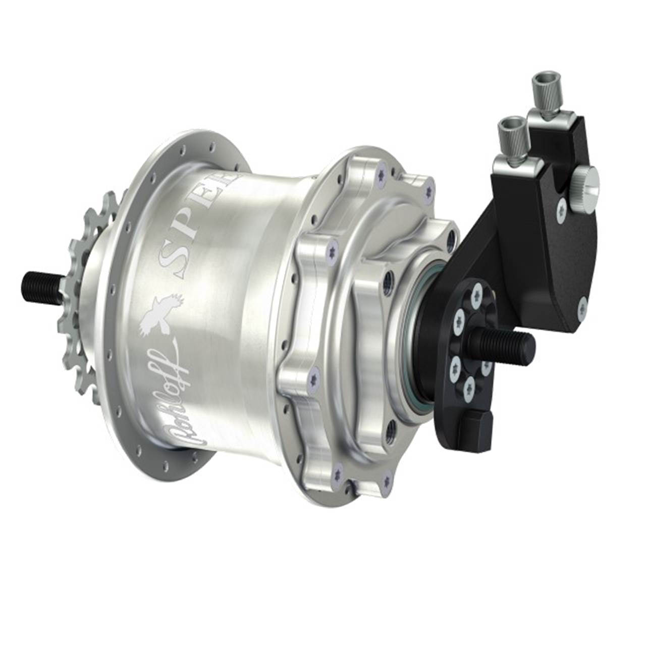 Rohloff Nabe für Scheibenbremse Speedhub 500/14 TS DB OEM Tandem 14 Gang silbern