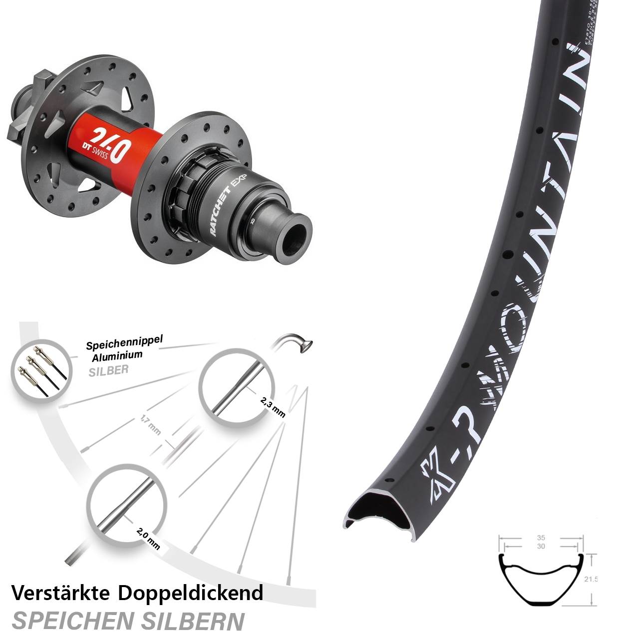 Boost Disc Hinterrad 12x148 29 Zoll KX-R Mountain DT Swiss 240 EXP XD 11-12 fach