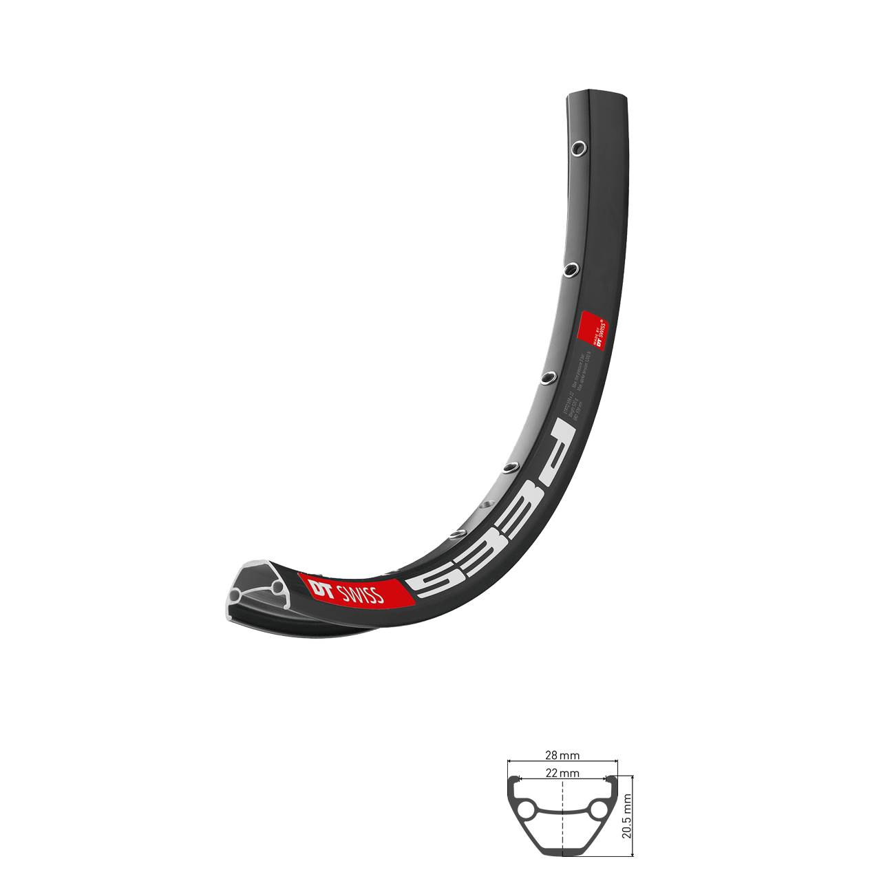29 Zoll Felge DT Swiss 533D Disc