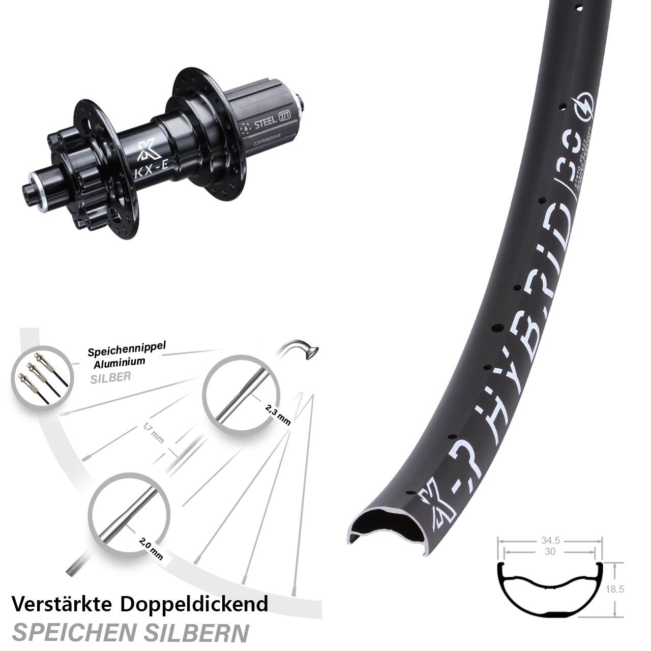 CyclingDeal Fahrrad Trainer Schnellspanner – Für Rennrad & MTB, Passt Für 130/135 Mm Hinterradabstand