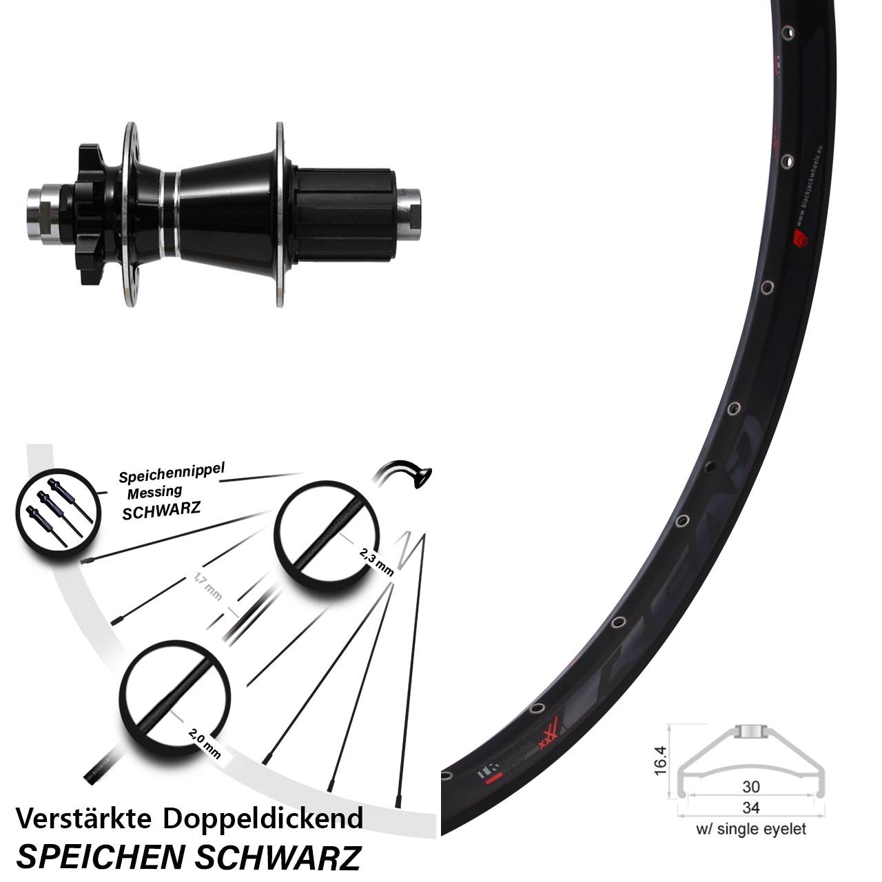 Disc Laufrad 650B Rodi Ready 30 Formula GDC-1528 8-11 fach HG 12x142