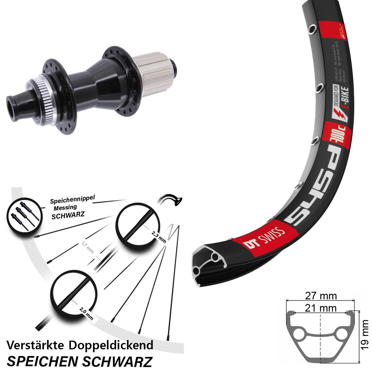 Centerlock Hinterrad 26 Zoll DT Swiss 545 Novatec CL142 8-12 fach 12x142