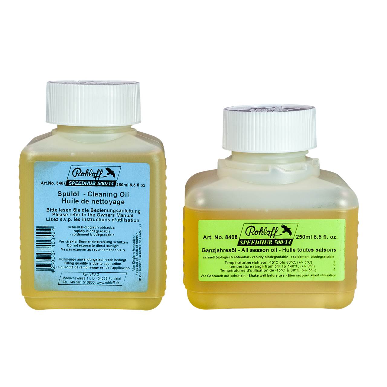 Rohloff Oil of Speedhub 500/14 250 ml Set mit Ablassschrauben
