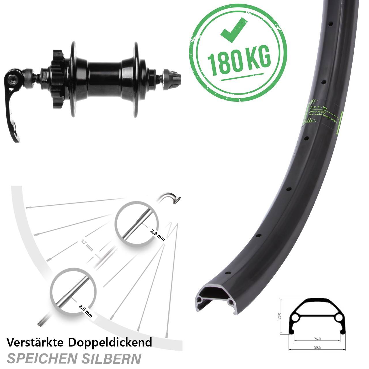 29 Zoll KX Evo Novatec Disc Laufrad QR
