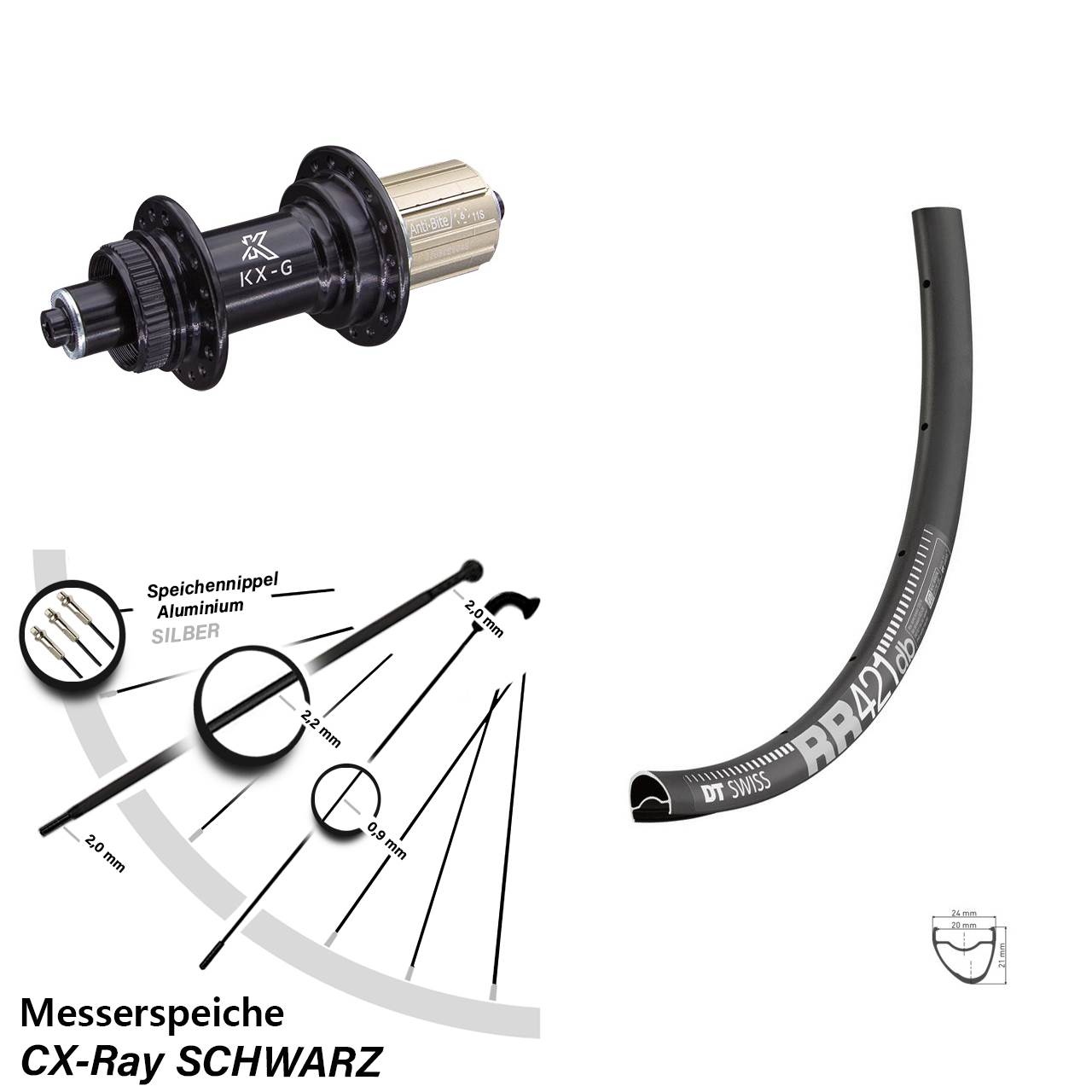 Bärwinkels 28 Inch Rear Wheel BE19 Disc 6-Hole 8-10 Speed Cassette