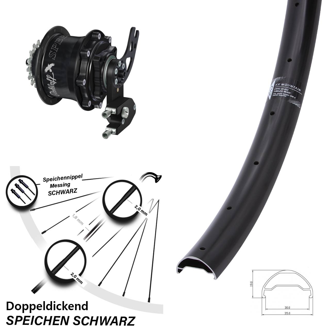 29 Zoll KX Mountain TR Rohloff Speedhub 500/14 CC DB PM