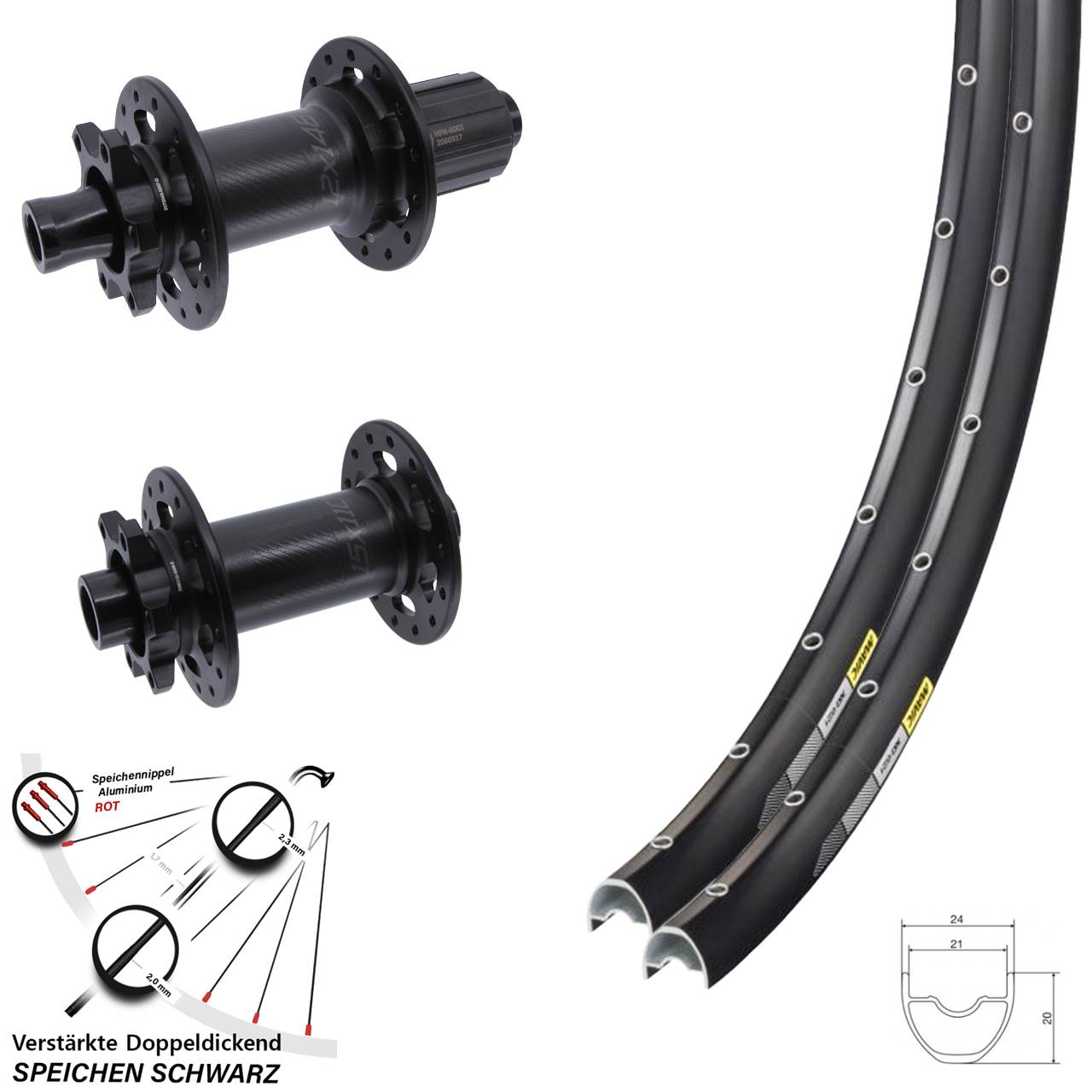 Boost Disc Laufradsatz 15x110 12x148 29 Zoll Mavic XC 621 Bear Pawls 8-11 fach HG