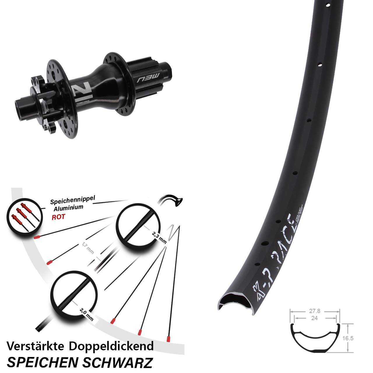 KX-R Race Novatec Superlight Disc Laufrad 12x142 Campagnolo N3W