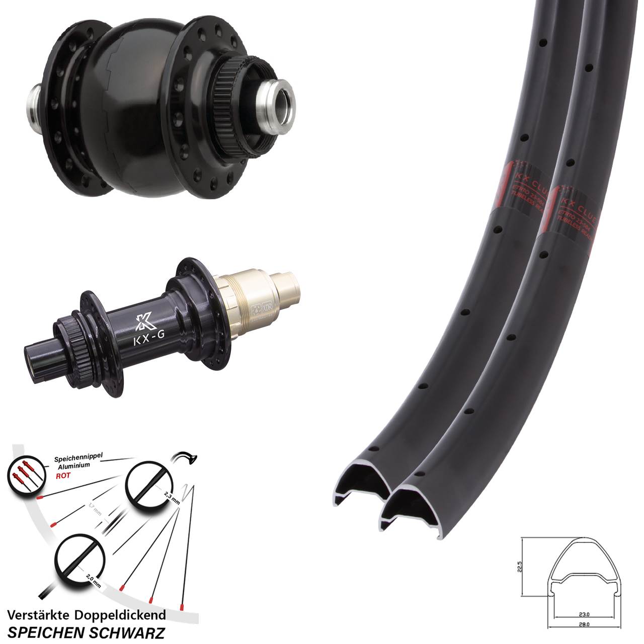 KX-G Clue SONdelux 29 Zoll Disc Laufradsatz 12x100/142 XDR