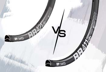 Vergleich: Felgen DT Swiss RR 421 vs. DT Swiss RR 411 Disc