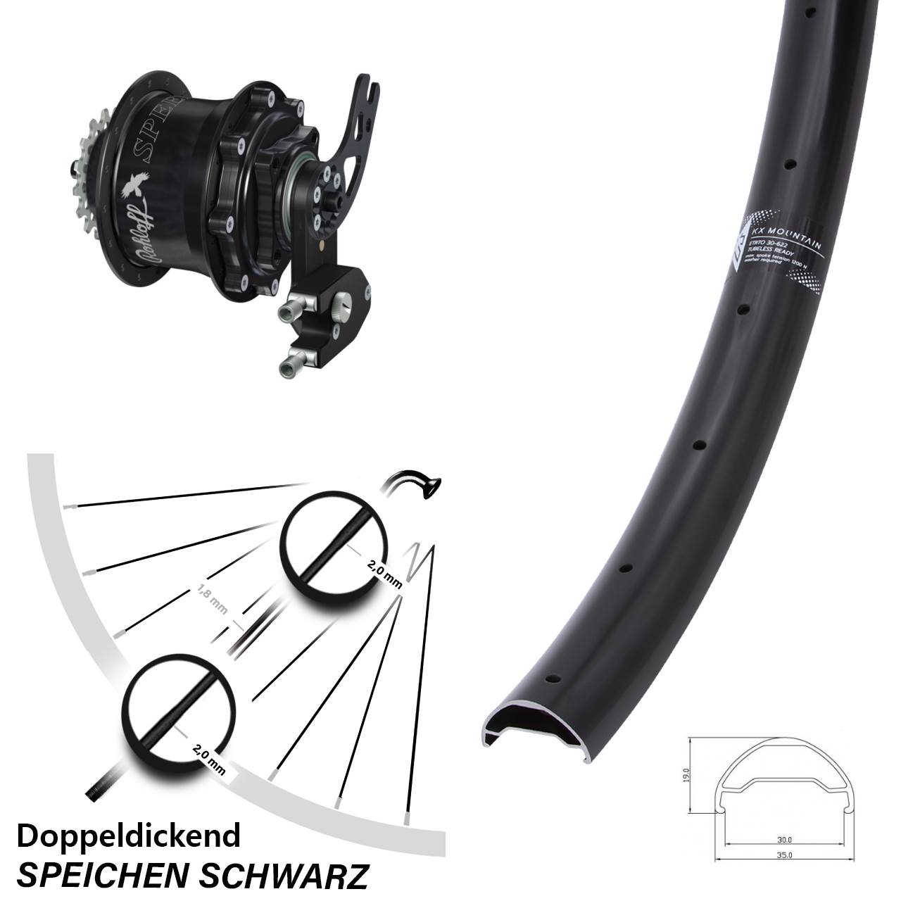 29 Zoll KX Mountain TR Rohloff Speedhub 500/14 CC DB PM