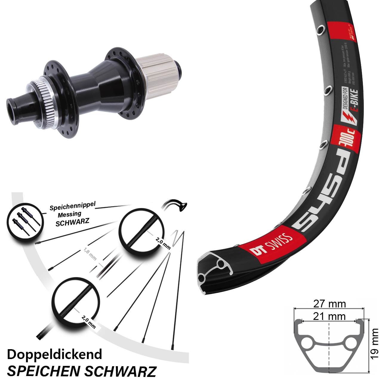 Centerlock Hinterrad 26 Zoll DT Swiss 545d Novatec CL142 8-12 fach HG 12x142