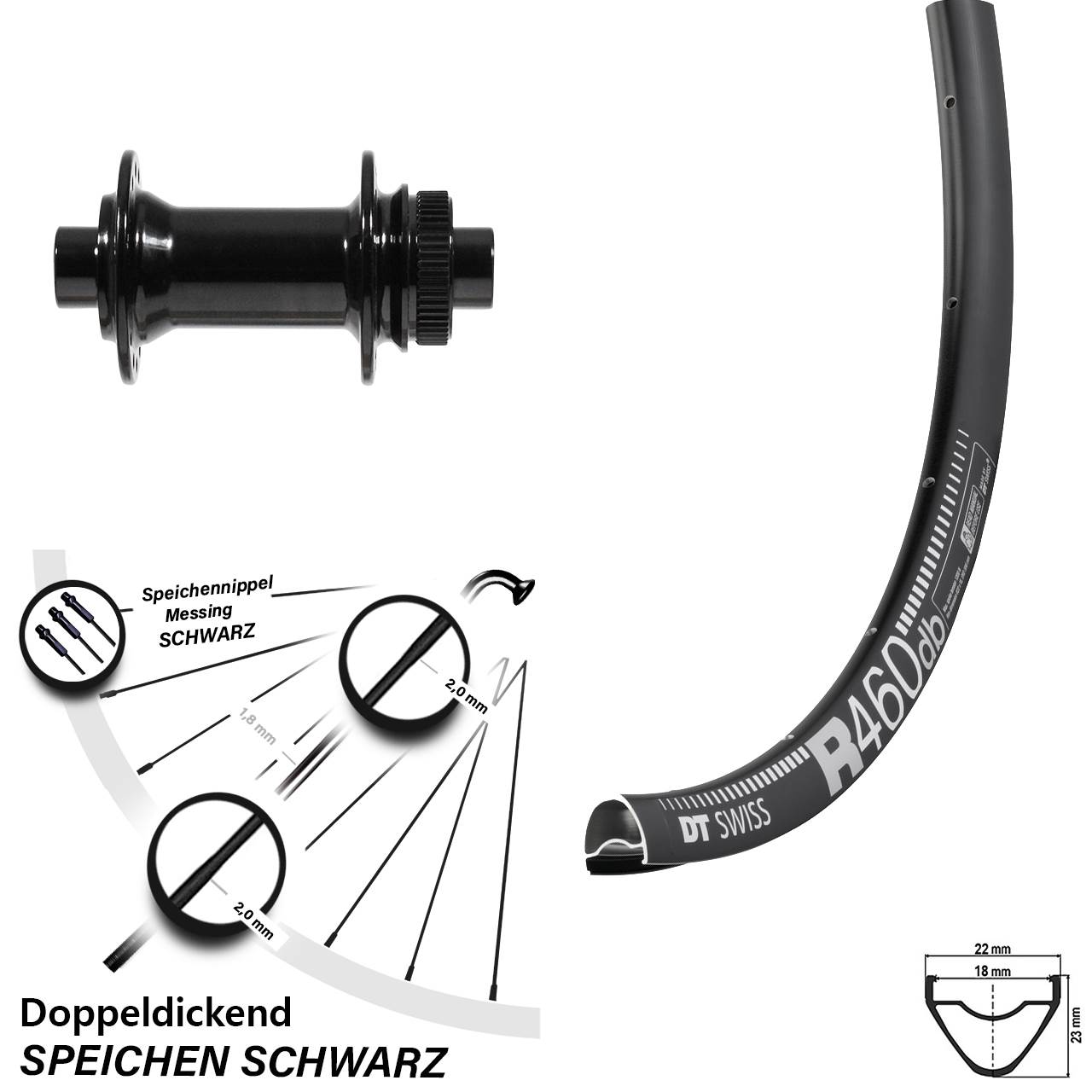 Formula CL712 DT Swiss R 460 DB Vorderrad 28 Zoll