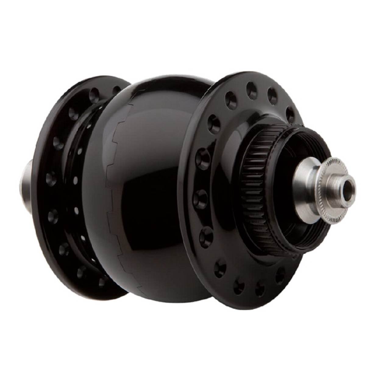 Son 28 Nabendynamo Disc Centerlock Hohlachse schwarz eloxiert