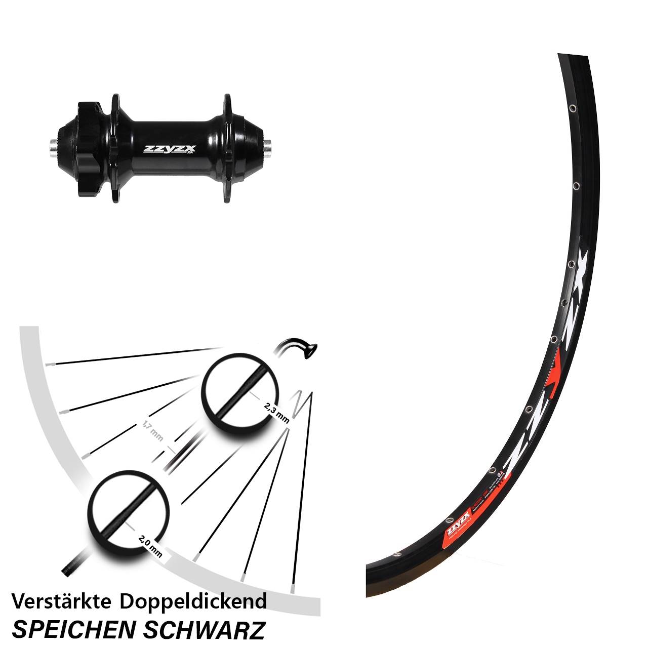 Disc Laufrad 26 Zoll Mach1 Formula QR