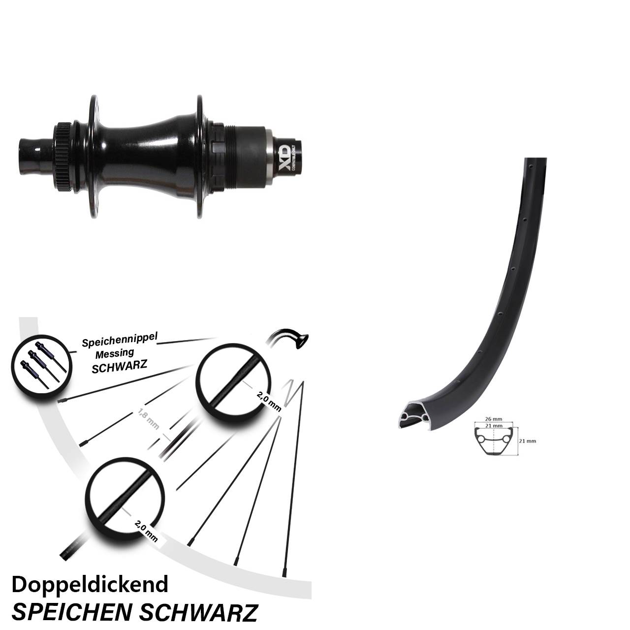 Giant Formula CL-142S 29 Zoll Disc Hinterrad 12x142 XD