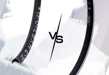 Vergleich: Felge KX-R Hybrid 25 vs. Ryde Andra 40