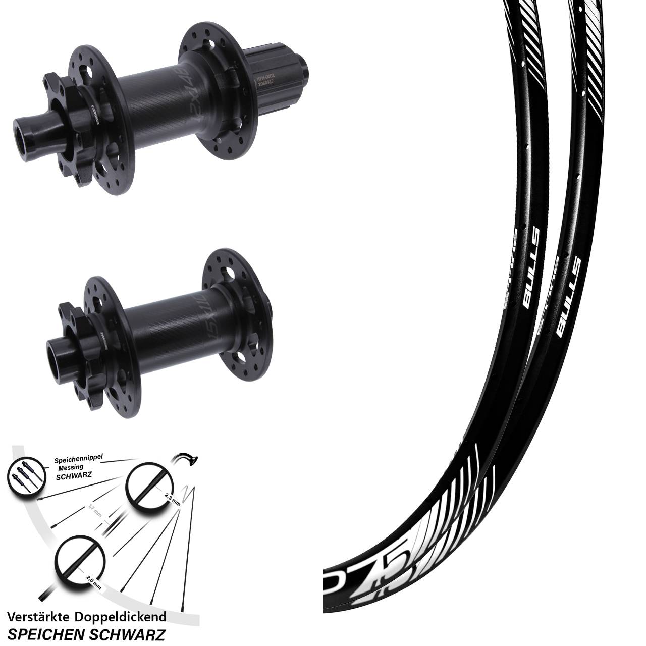 650B BULLS Sabre Bear Pawls Disc Laufradsatz 15x110 12x148 8-11 fach HG