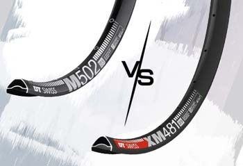 Vergleich: Felge DT Swiss XM 481 vs. DT Swiss M 502