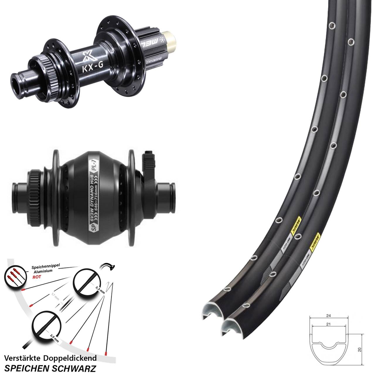 28 Zoll Mavic XC621 KX-G SP PL-7 Disc Laufradsatz 12x100/142 Campa N3W