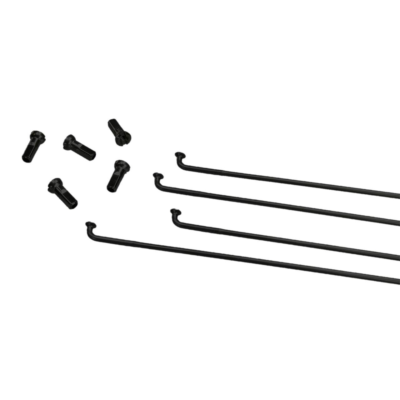 Rohloff Speichenset schwarz 37 Stück mit Nippeln
