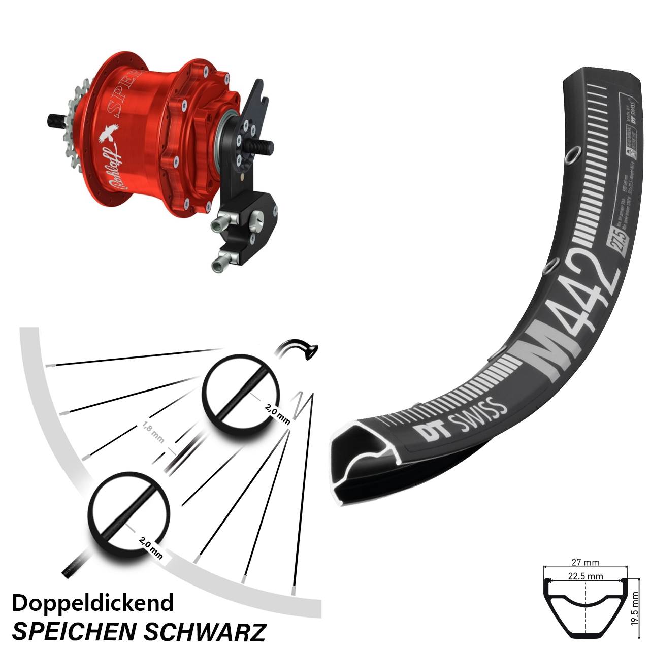 Disc Hinterrrad 28 Zoll