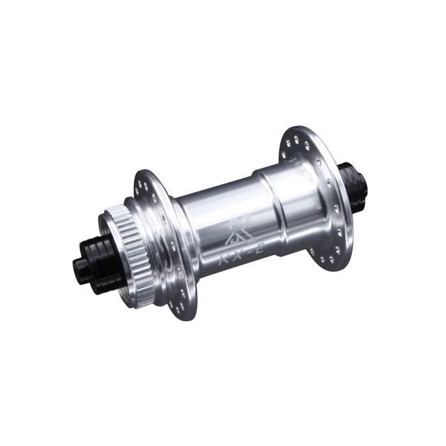 KX-E Vorderradnabe Centerlock 5x100 mm silbern