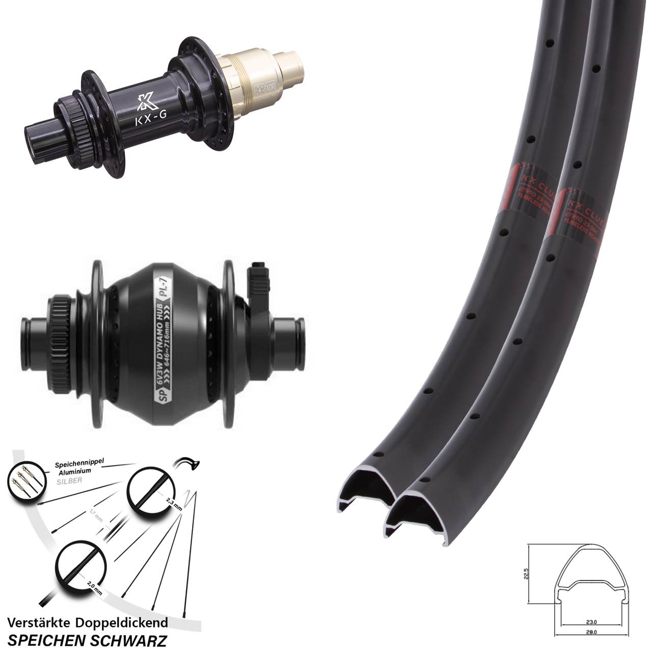 Disc Laufrad-Satz 12x100/142 29 Zoll KX-G Clue Shutter PL-7 XDR 11-12 fach