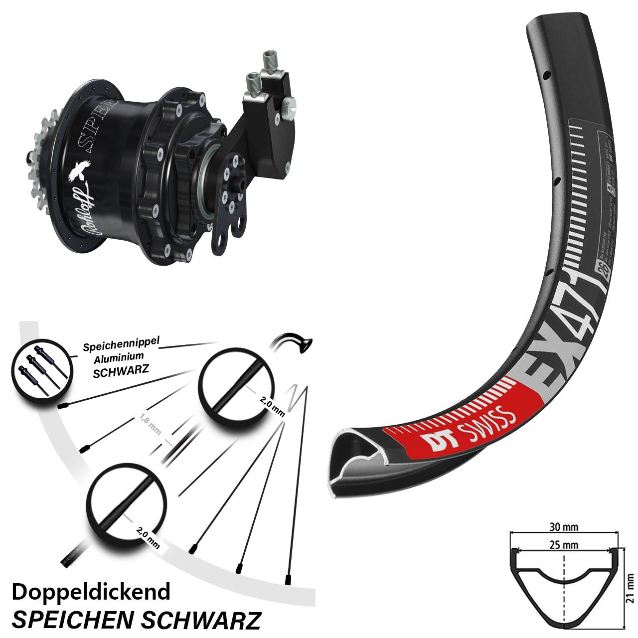 29 Zoll DT Swiss EX471 Rohloff Speedhub CC DB