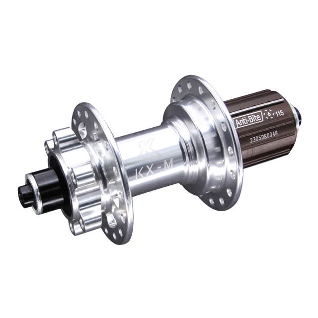 KX-M Nabe Hinterrad MTB 5/135 6-Loch silbern 8-12 fach