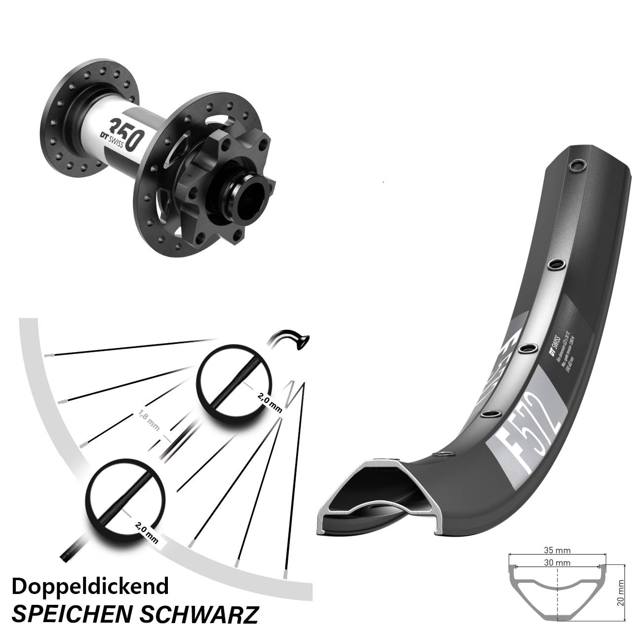 Boost Disc Laufrad 15x110 29 Zoll DT Swiss F572-350