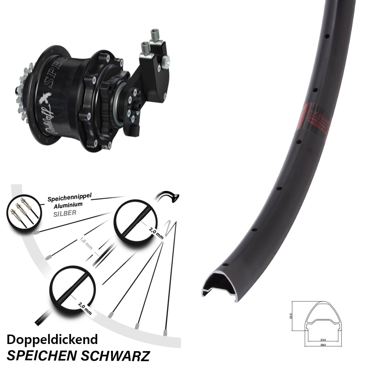 27,5 Zoll KX Clue Rohloff CC DB OEM Tandem