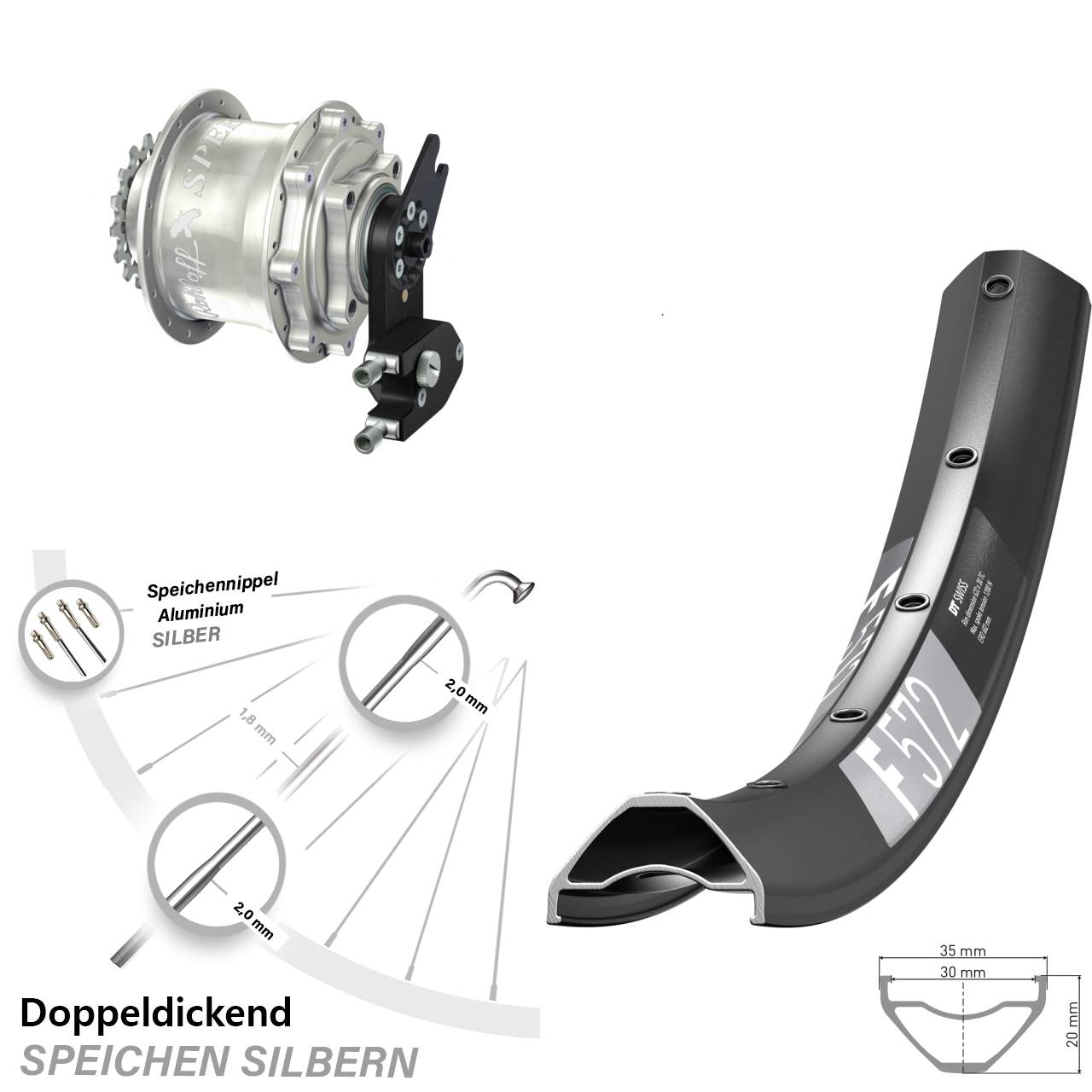 29 Zoll DT Swiss F572 Rohloff Speedhub 500/14 CC DB OEM2