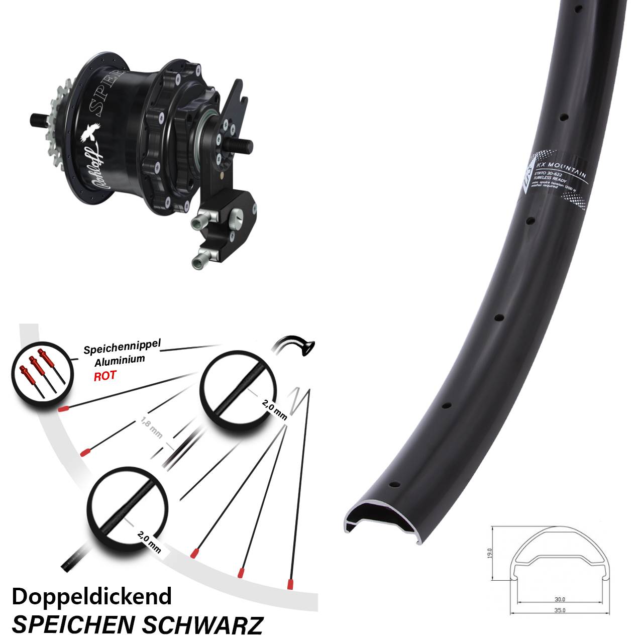 29 Zoll KX Mountain Rohloff Speedhub 500/14 TS DB OEM2