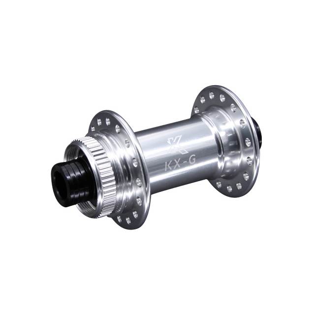 KX-G Nabe Vorderrad Steckachse 12x100 Centerlock silbern