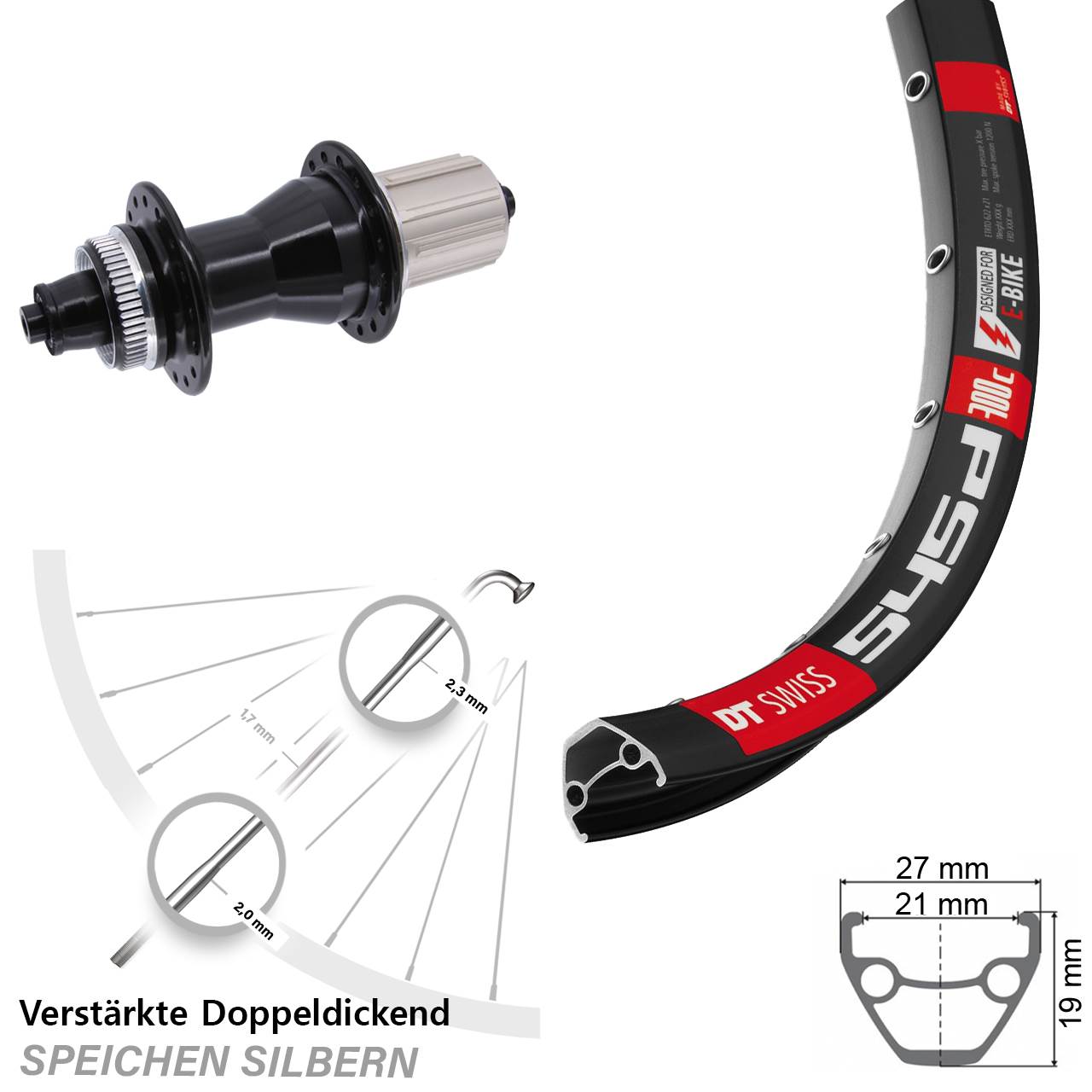 Disc Hinterrad 28 Zoll DT Swiss 545 Novatec CL-135 8-12 fach QR