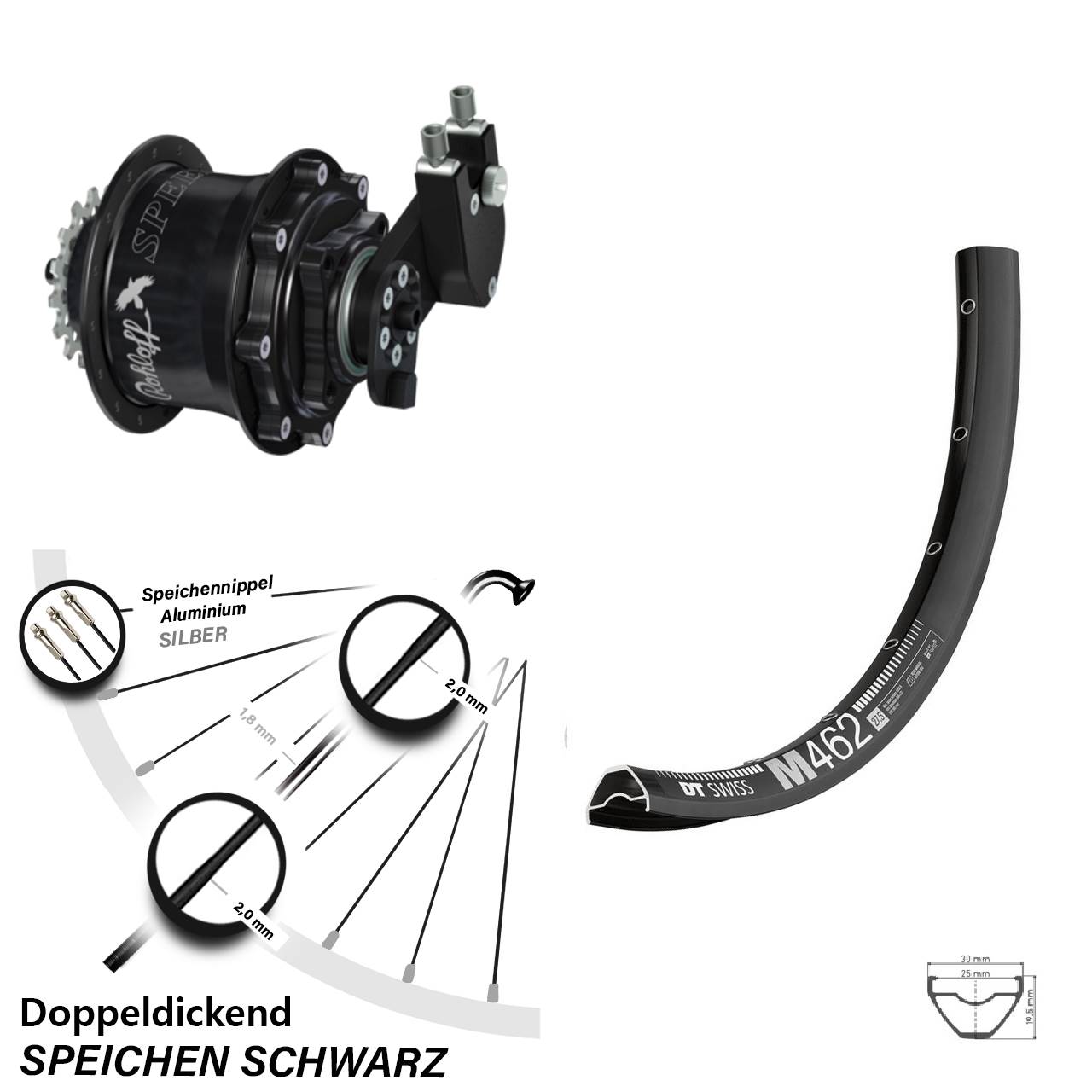 650B DT Swiss M462 Rohloff CC DB OEM Tandem