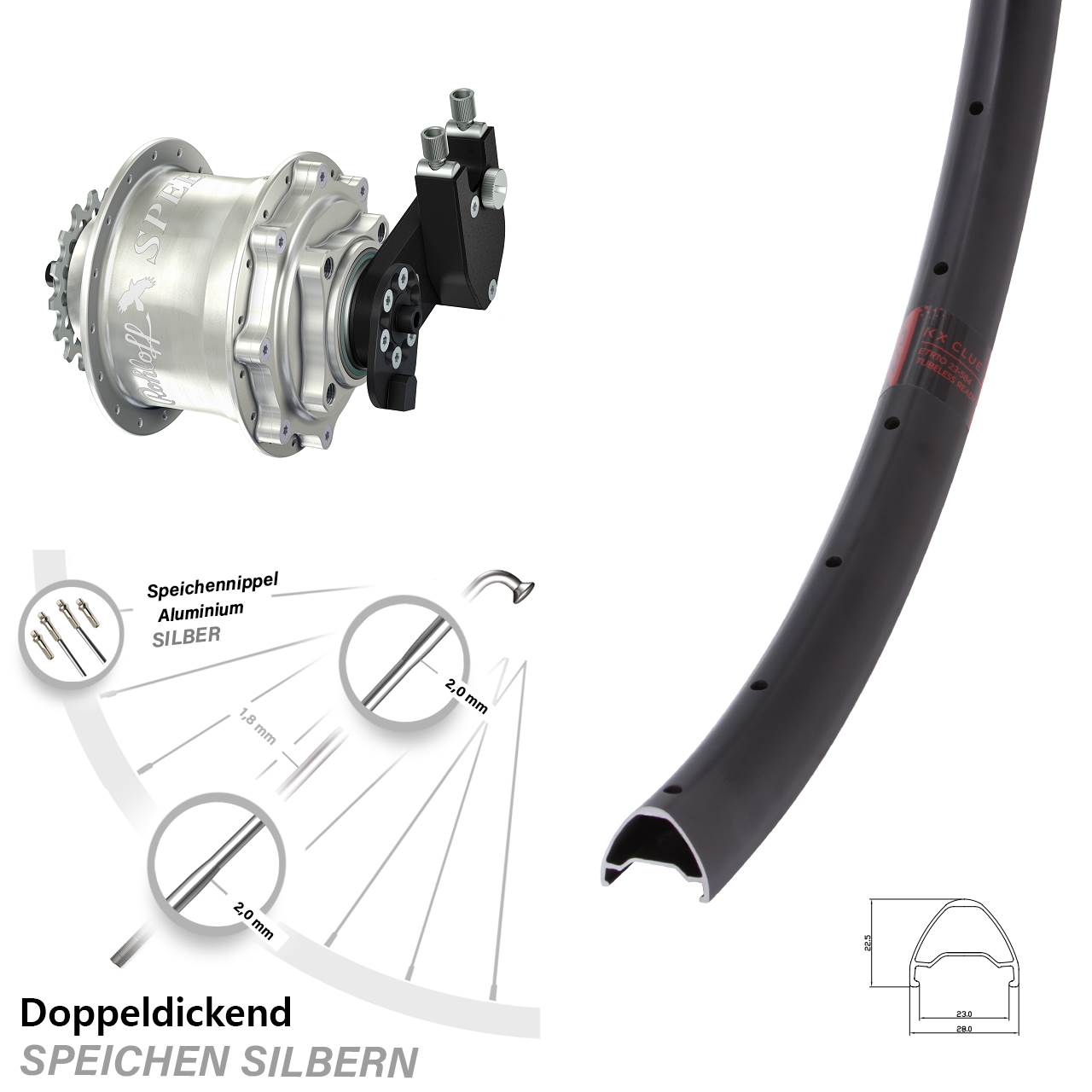 27,5 Zoll KX Clue Rohloff 500/14 CC DB OEM Tandem