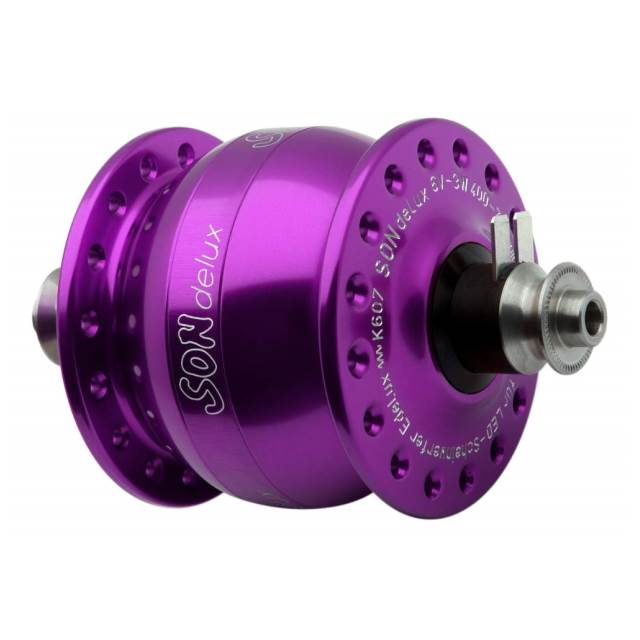 Son delux Nabendynamo Felgenbremse 5x100 violett