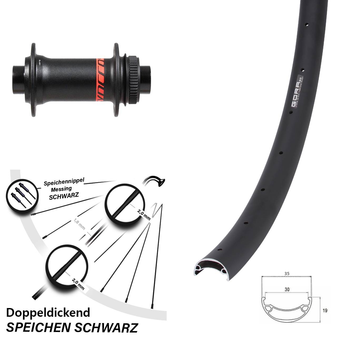 Boost Disc Laufrad 15x110 29 Zoll Gora 30 Formula