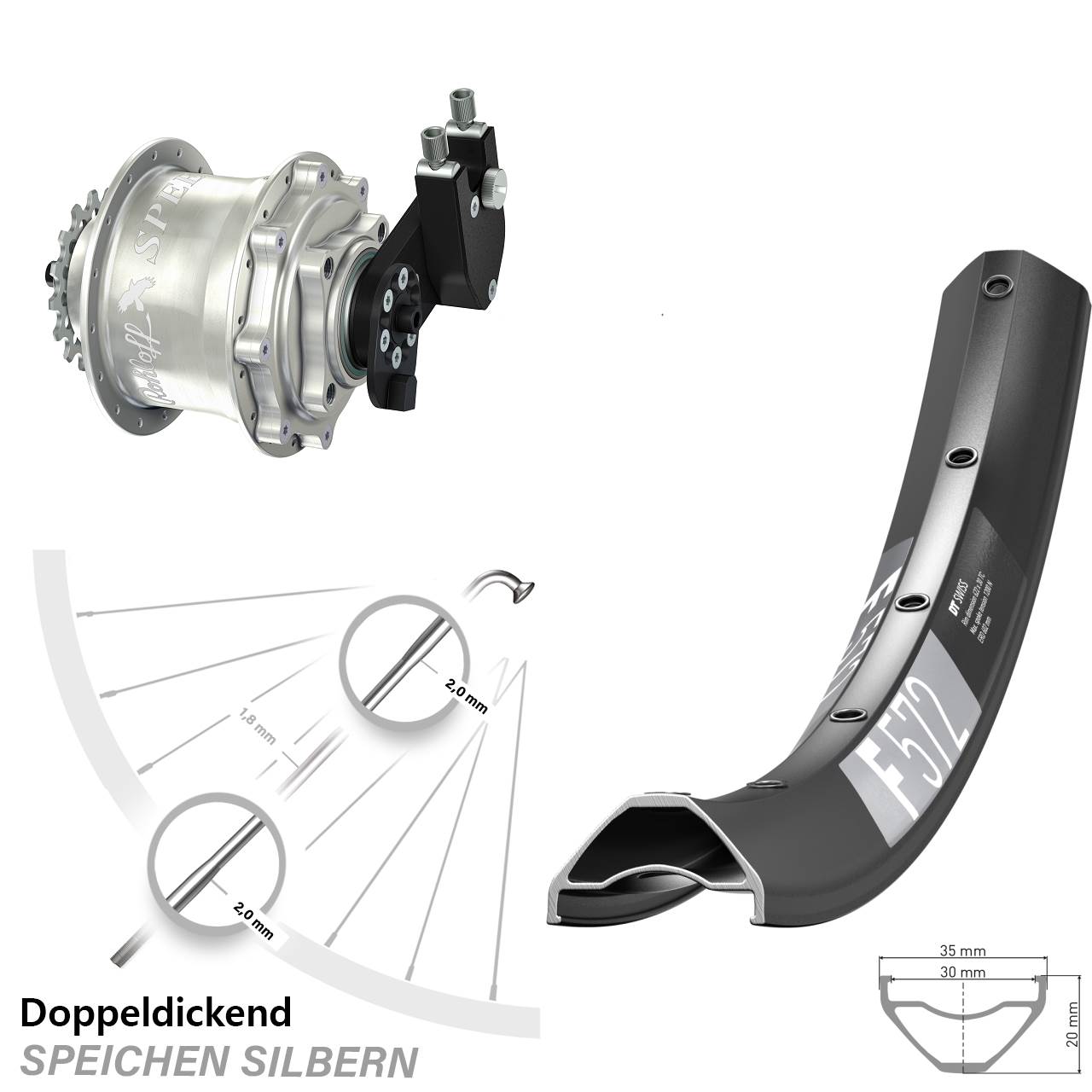 650B DT Swiss F 572 Rohloff Speedhub CC DB OEM
