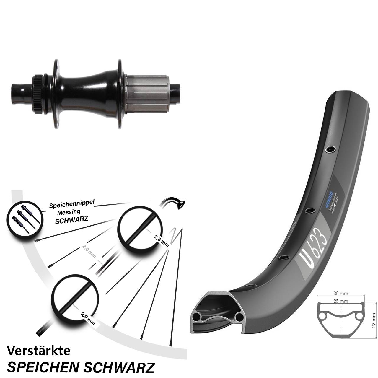 29 Zoll Laufrad DT Swiss U 623 Disc Formula Boost CL-148S Centerlock
