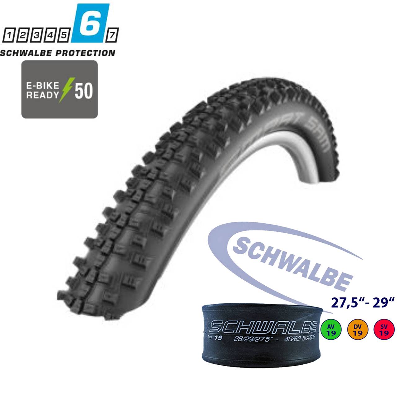 Schwalbe Smart Sam 29 Zoll Reifen/Schlauch Set