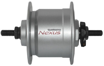 Produktvorstellung: Shimano Nexus DH-C3000-3N-NT silbern Vollachse Nabendynamo