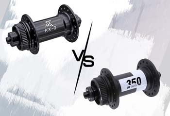 Vergleich: Vorderradnaben KX-G 5x100 mm vs. DT Swiss 350 Road 5x100 mm